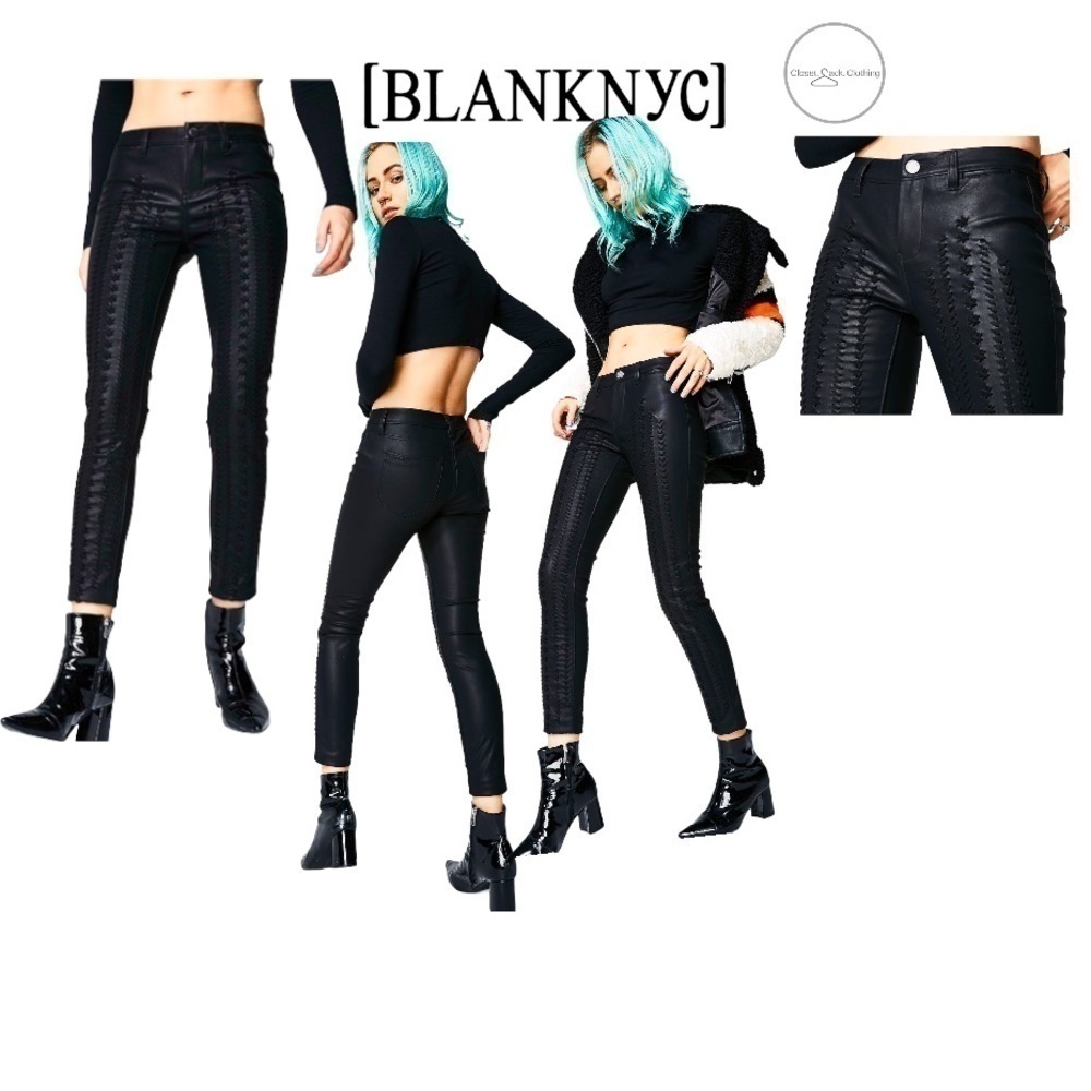 BLANK NYC Wake Up Call Faux Leather skinny pants